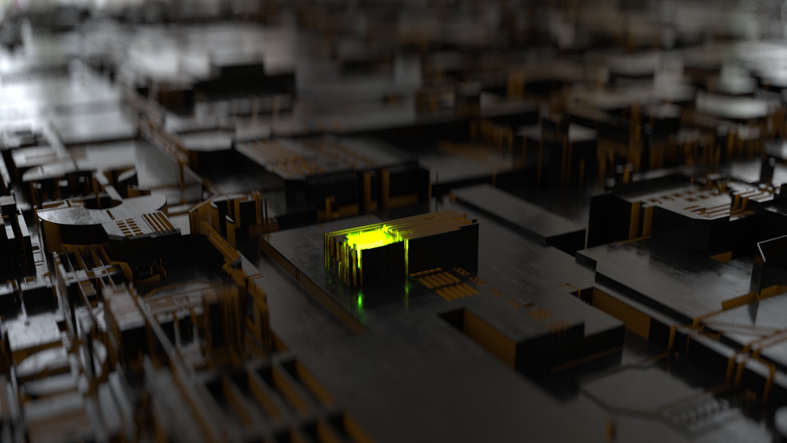 Realistic Motherboard with Octane and Blender - image 2 - student project