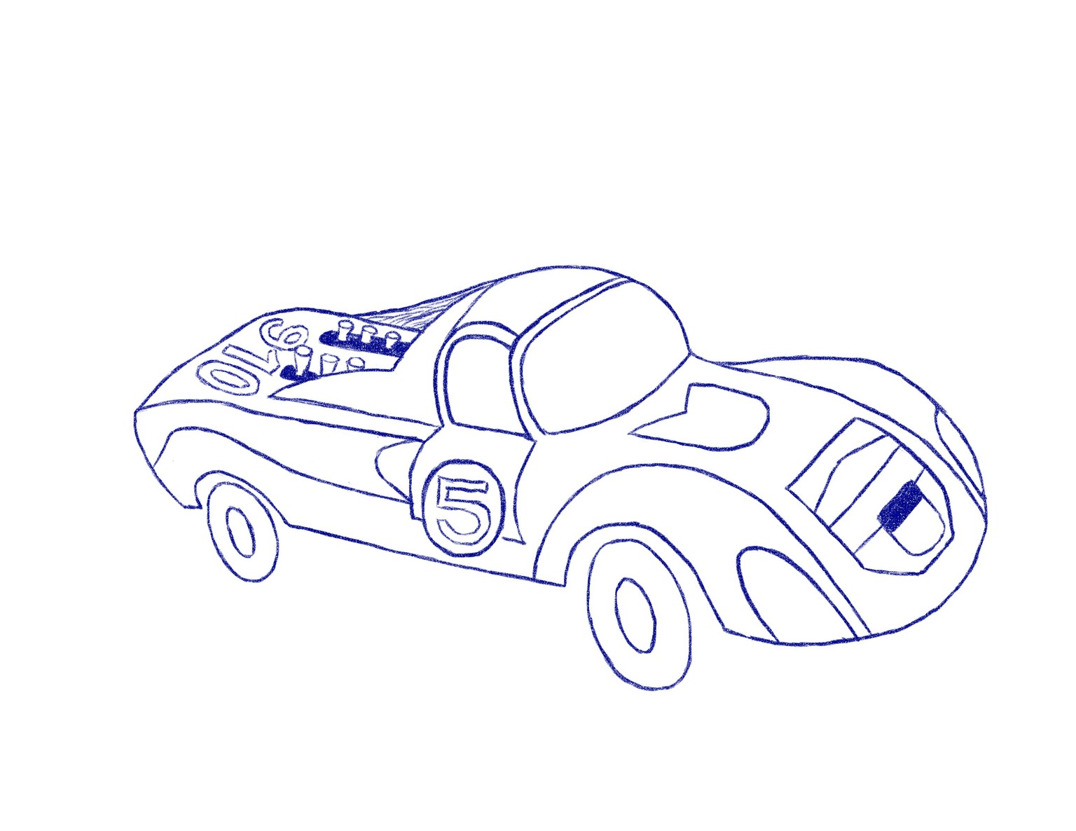 Car drawing - image 1 - student project