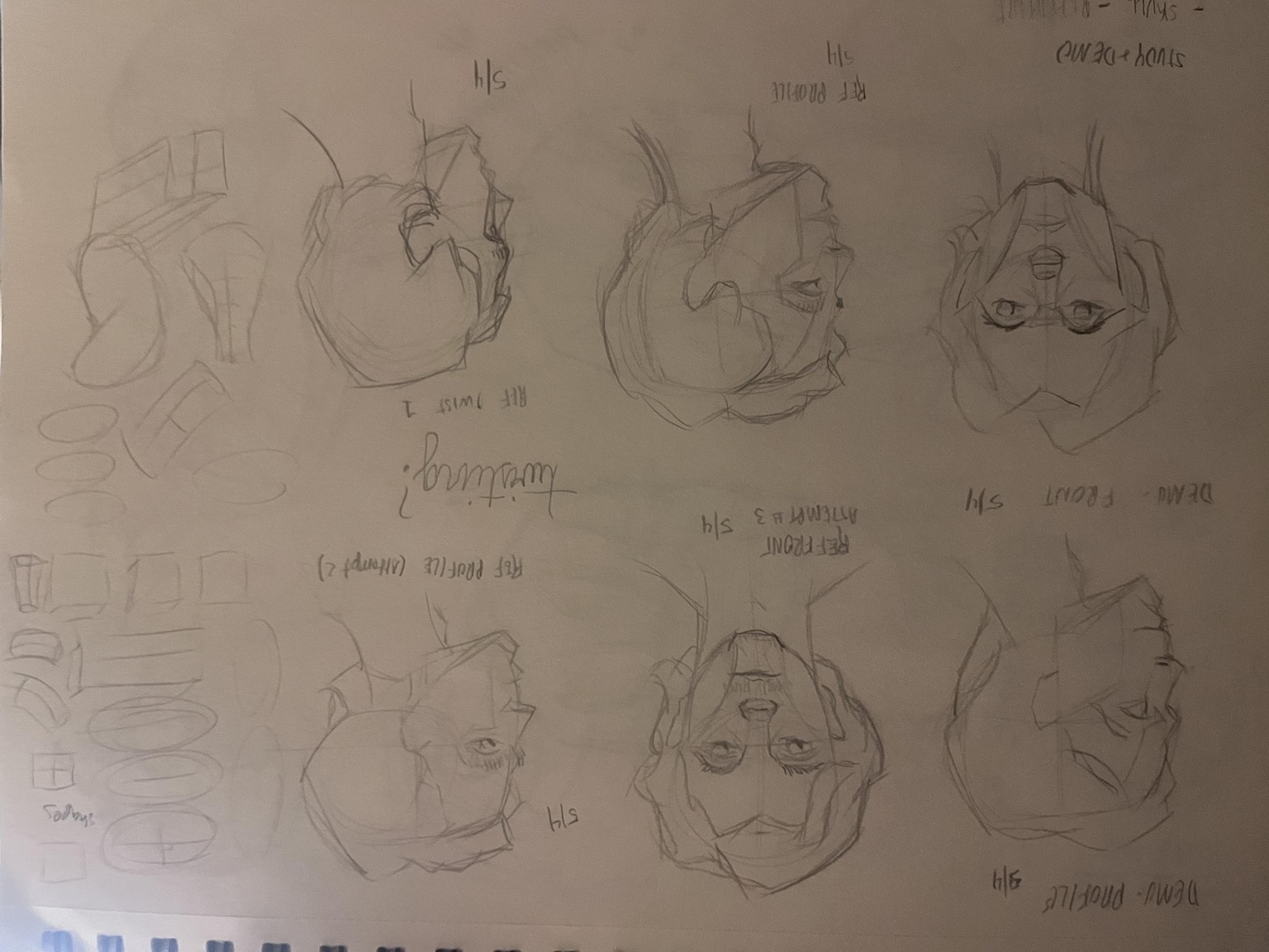 constructing the head pt1 - image 6 - student project