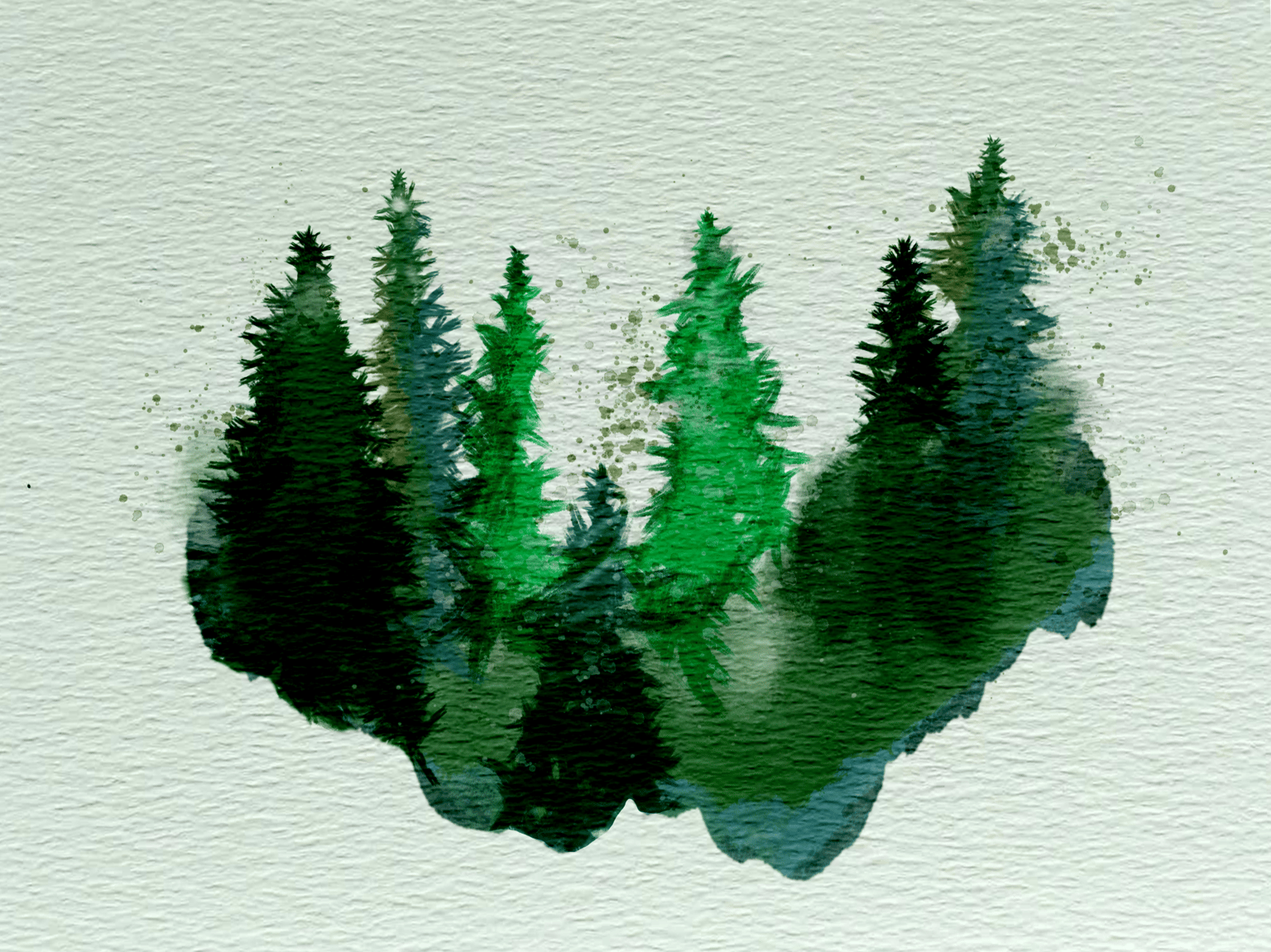 Water color Forest - image 1 - student project