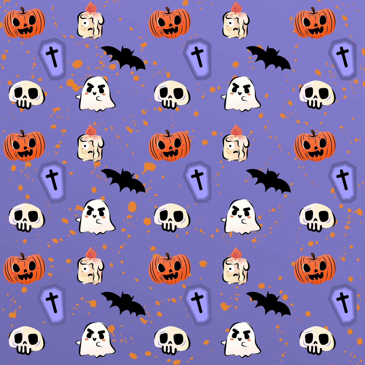 Cutie Halloween Patterns - image 1 - student project