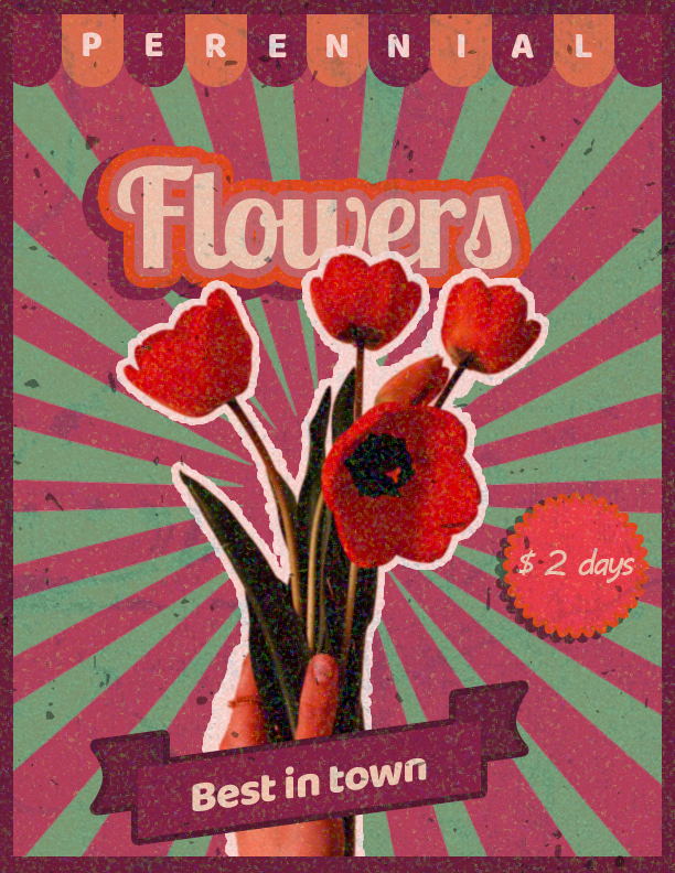FLOWERS POSTER - image 1 - student project