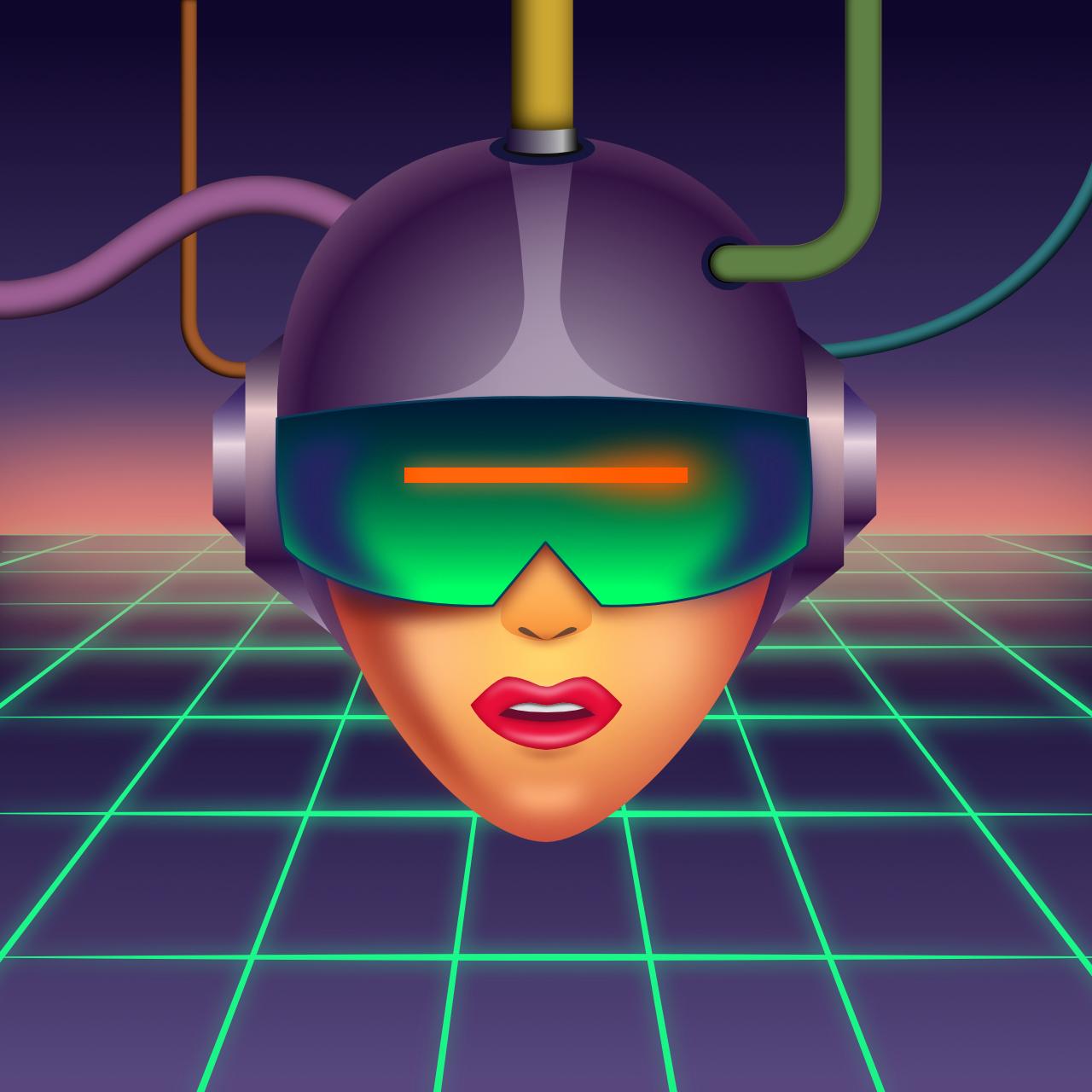Retro Futuristic Illustration Project - image 1 - student project