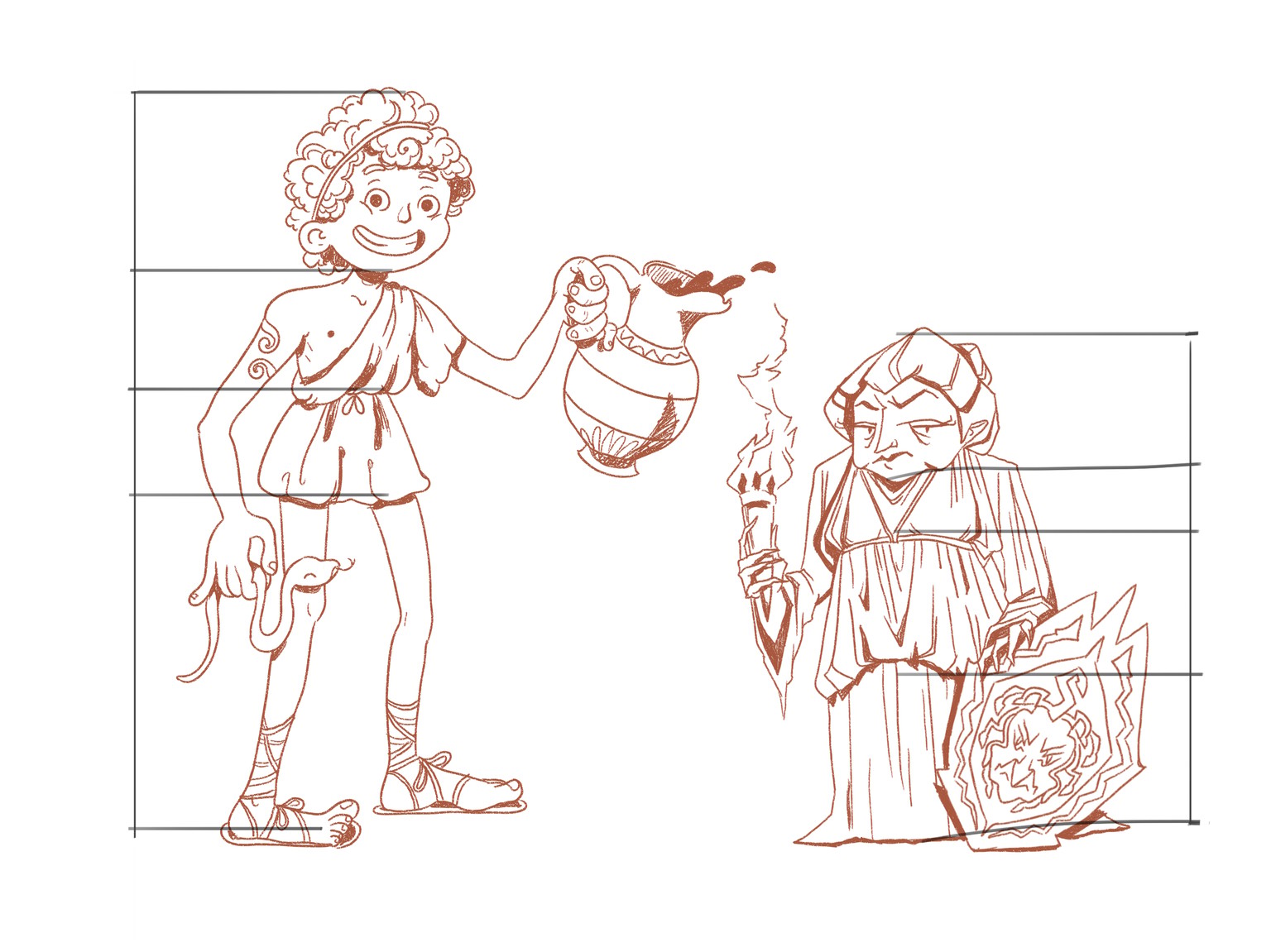 Hero and Villain - greek edition - image 1 - student project