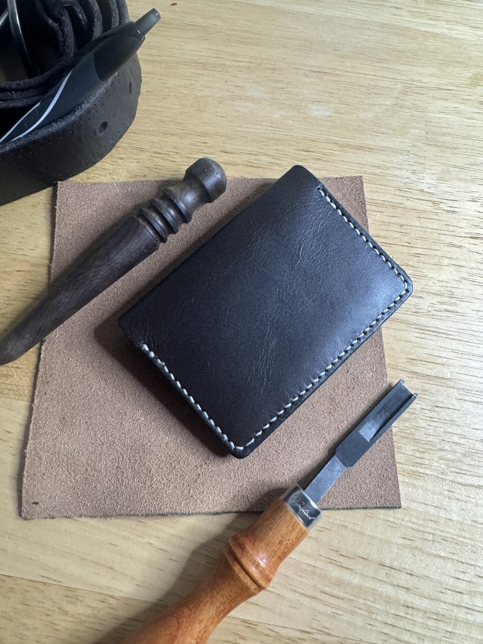 Photo of a Leather Wallet I Made - image 3 - student project