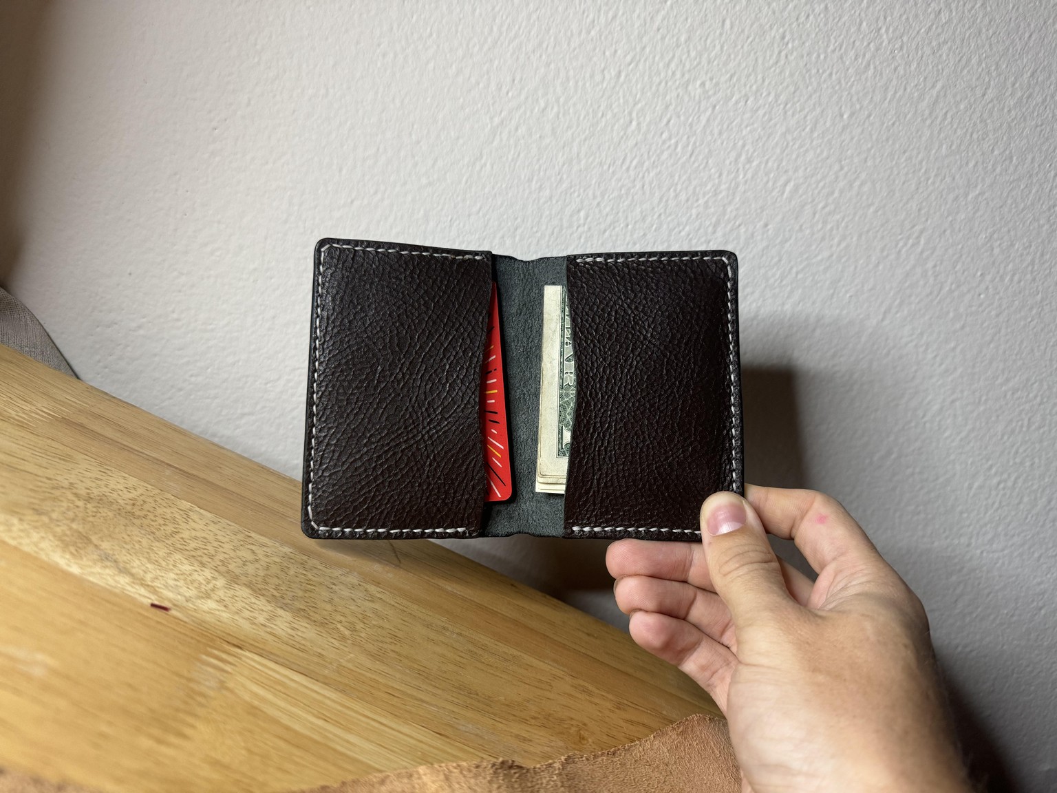 Photo of a Leather Wallet I Made - image 4 - student project