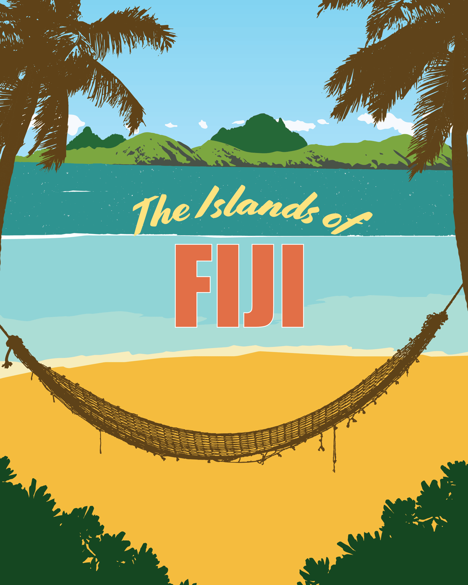 Fiji Travel Poster - image 1 - student project