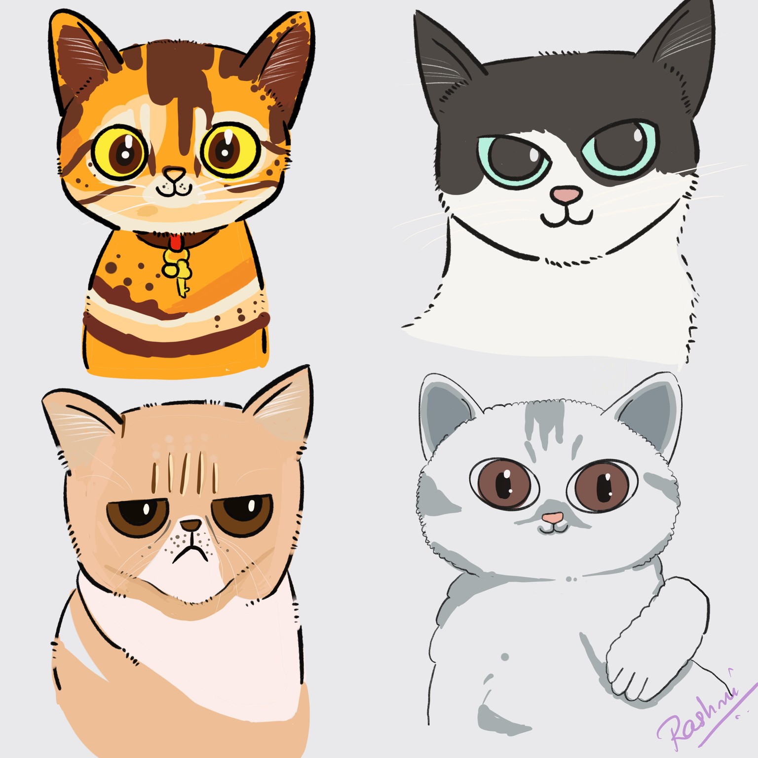 Drew My Catsloved following along and drawing cats. - image 2 - student project