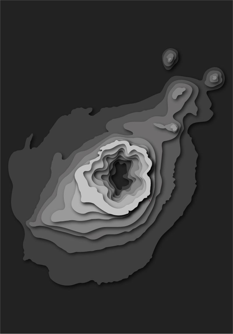 Papercut Volcano - image 1 - student project