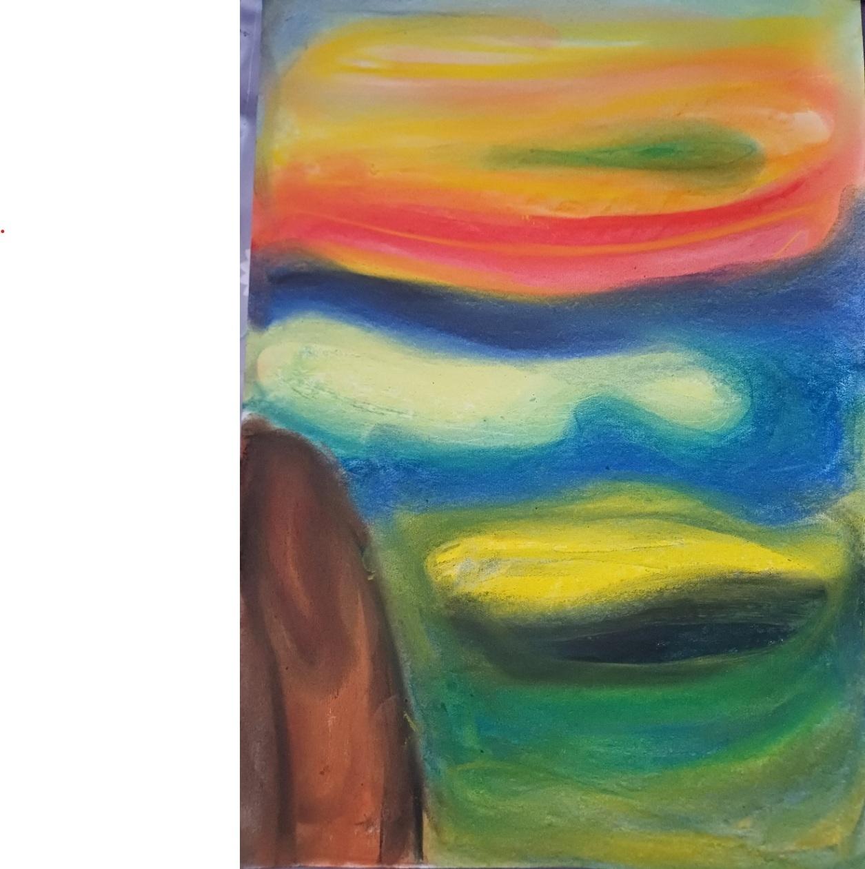 Munch inspired moody landscape - image 1 - student project