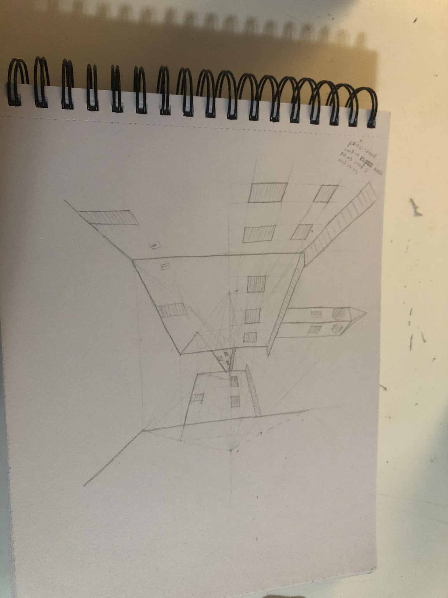 Forshortening perspective 1,2 and architectural perspective - image 3 - student project