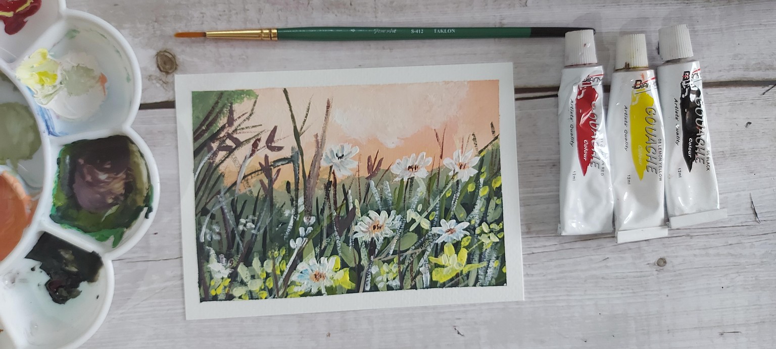 My Gouache Medow - image 1 - student project