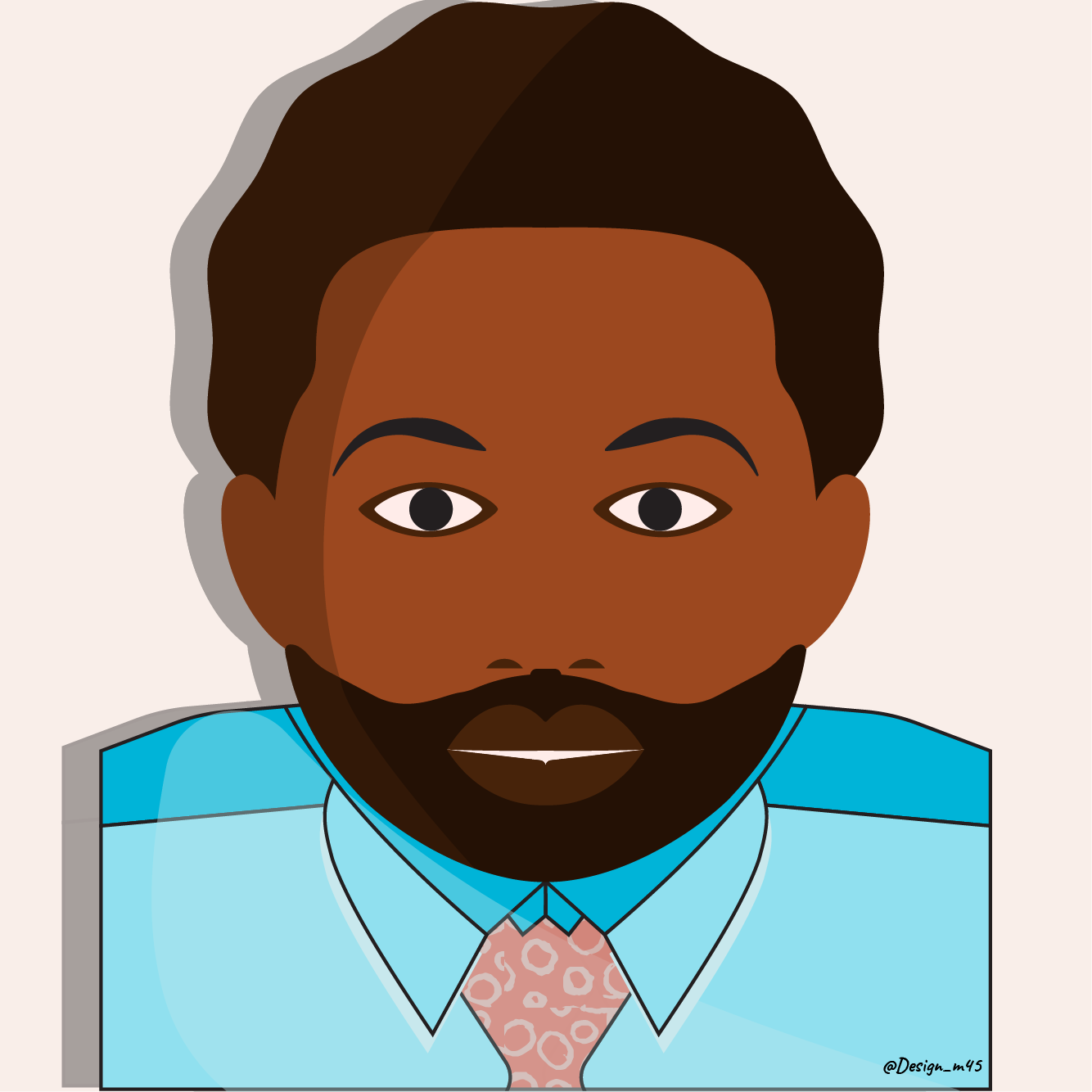 My minimal vector self-portrait - image 1 - student project