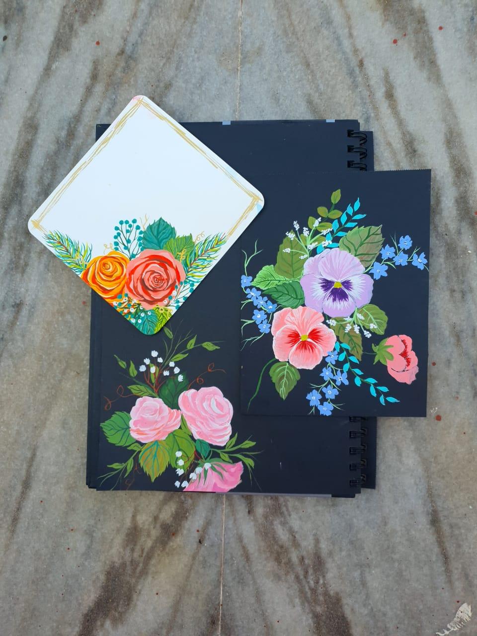 Gouache Sunflowers - image 1 - student project