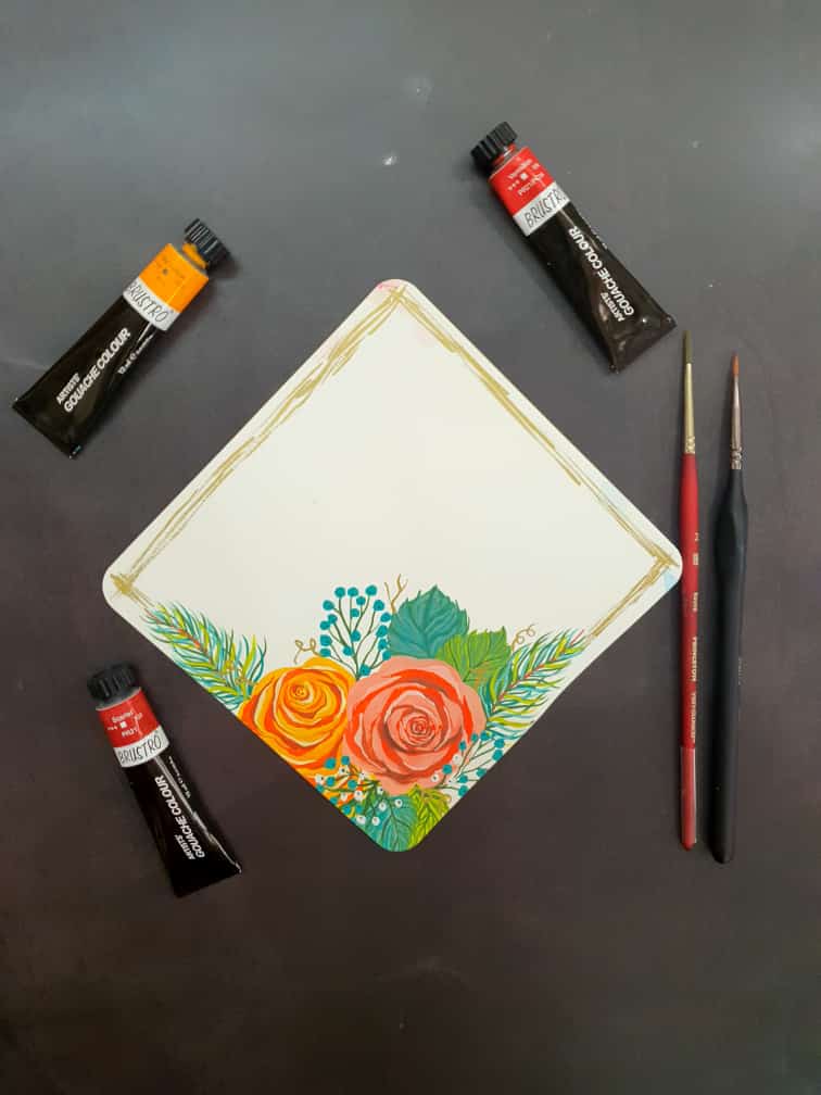Gouache Sunflowers - image 2 - student project