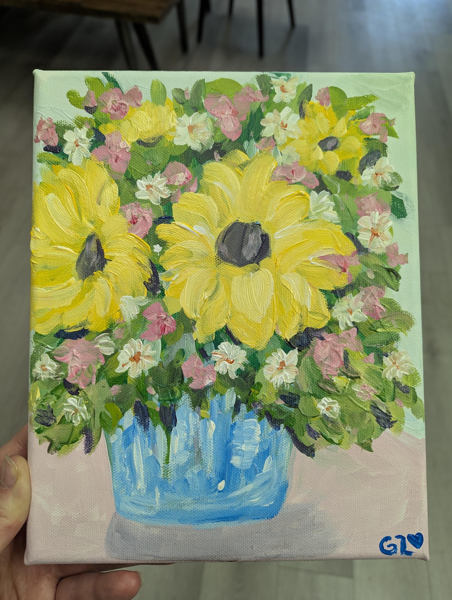 Blue Flower Vase - image 1 - student project