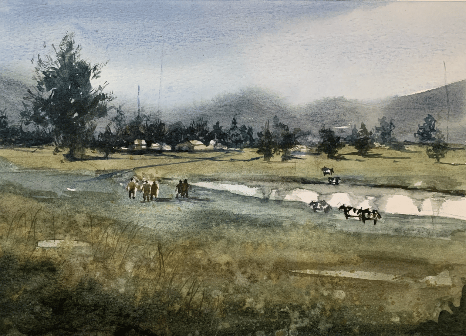 A magical watercolor landscape - image 1 - student project