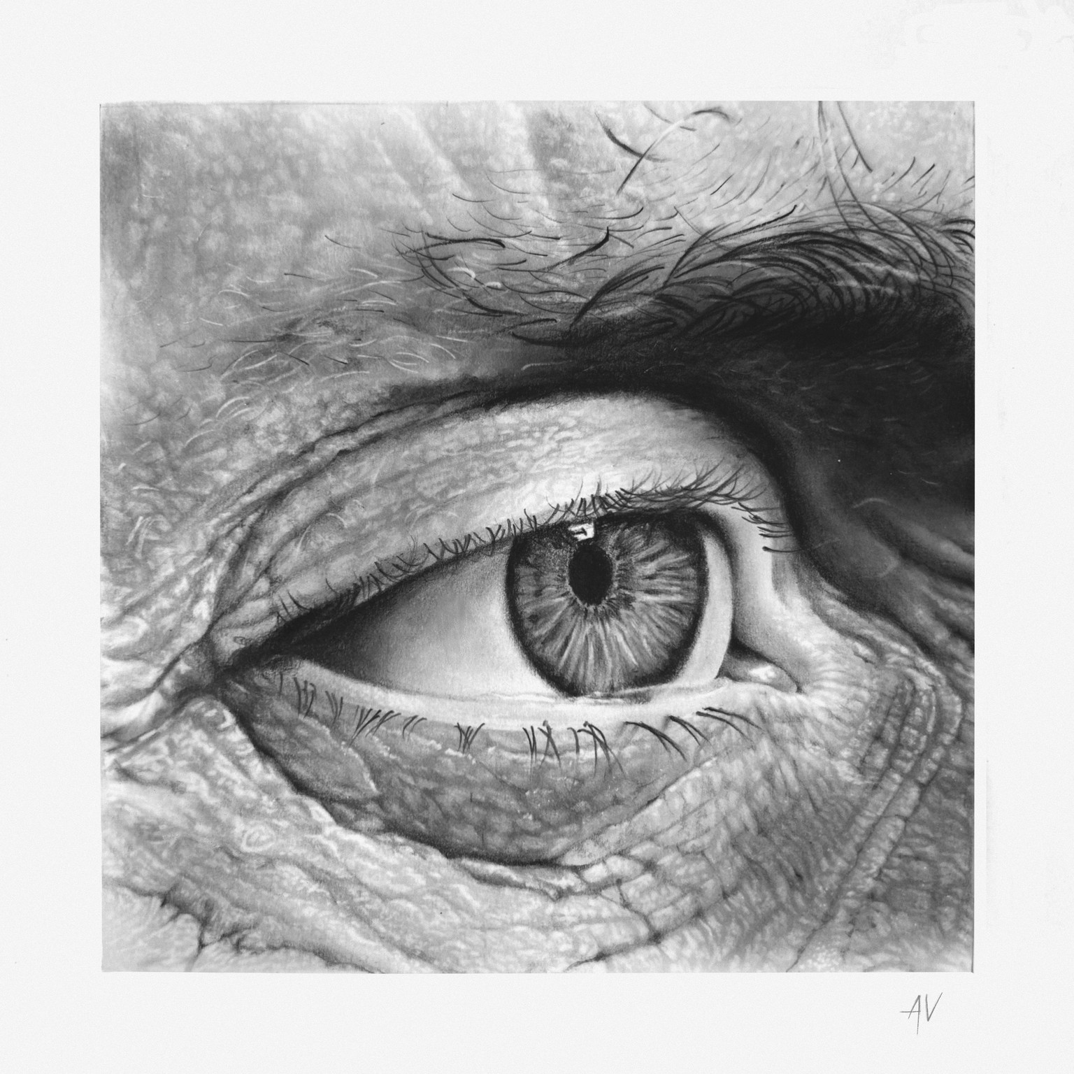Photorealistic sketch of an eye - image 1 - student project