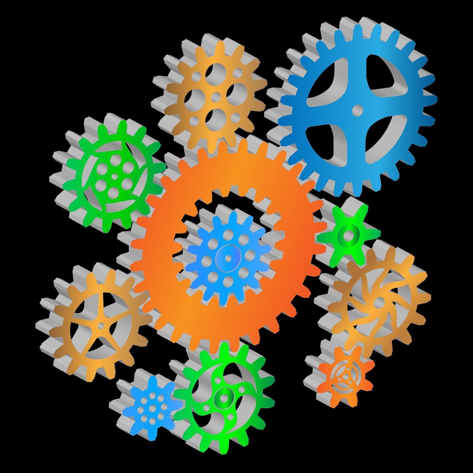 3D Steampunk Gears - image 4 - student project