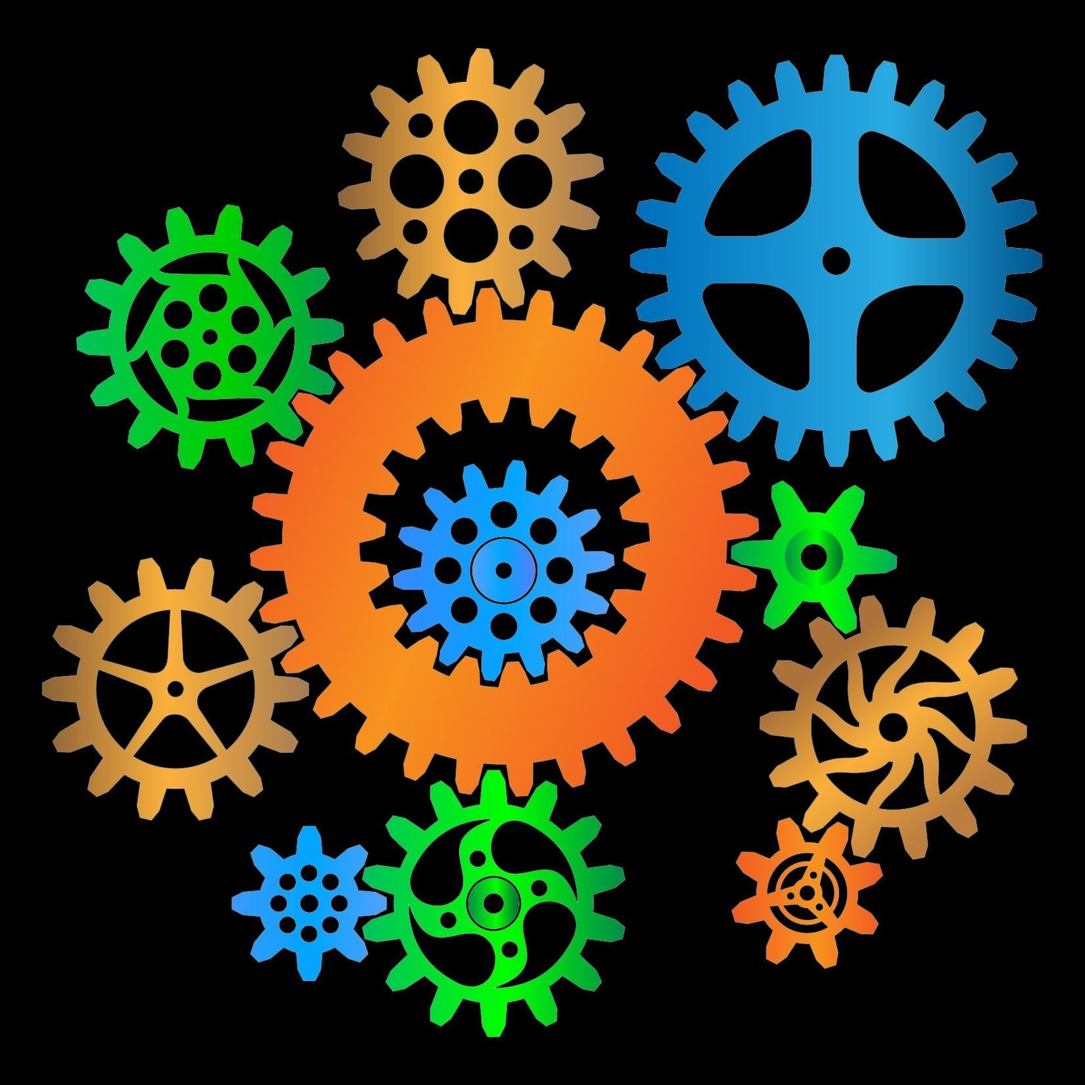 3D Steampunk Gears - image 3 - student project