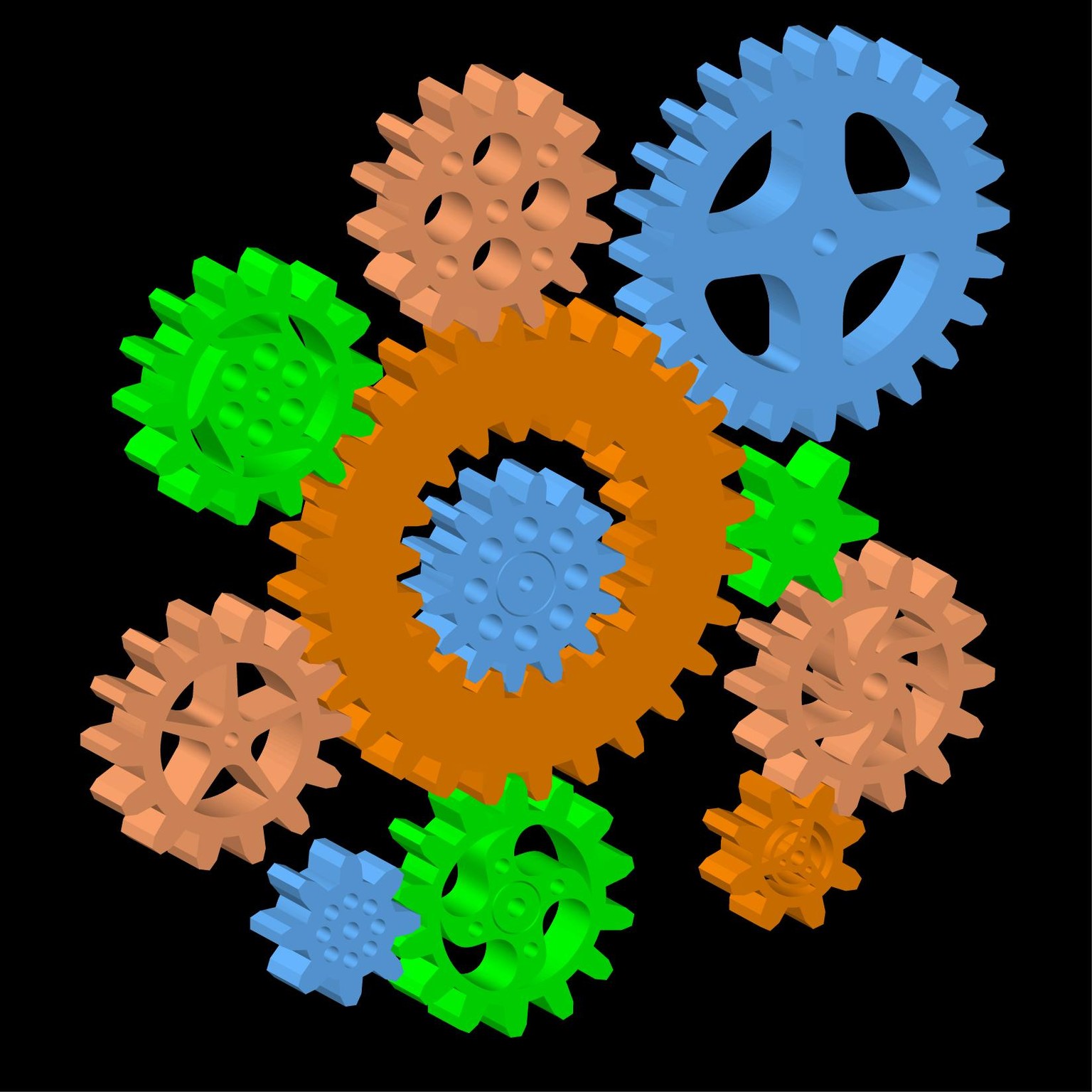 3D Steampunk Gears - image 5 - student project