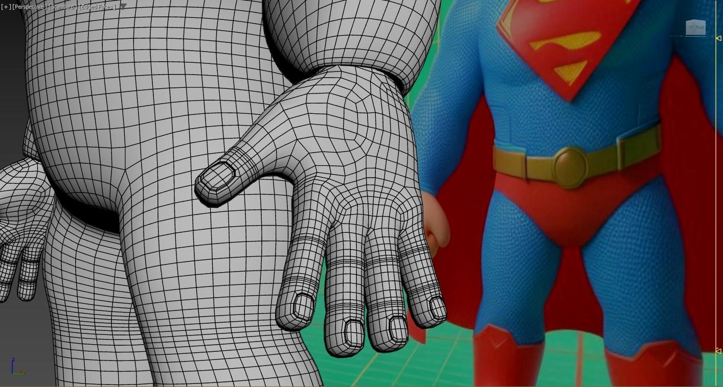 Cartoon Superman's Hand - image 3 - student project
