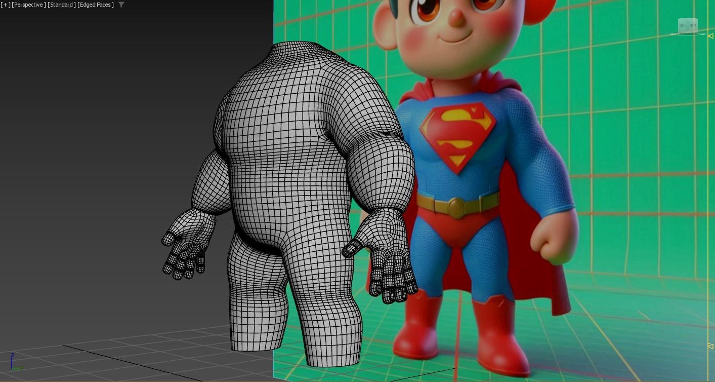 Cartoon Superman's Hand - image 2 - student project