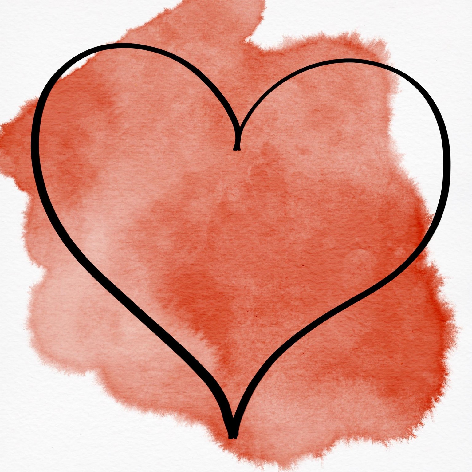 Watercolour Hearts - image 1 - student project