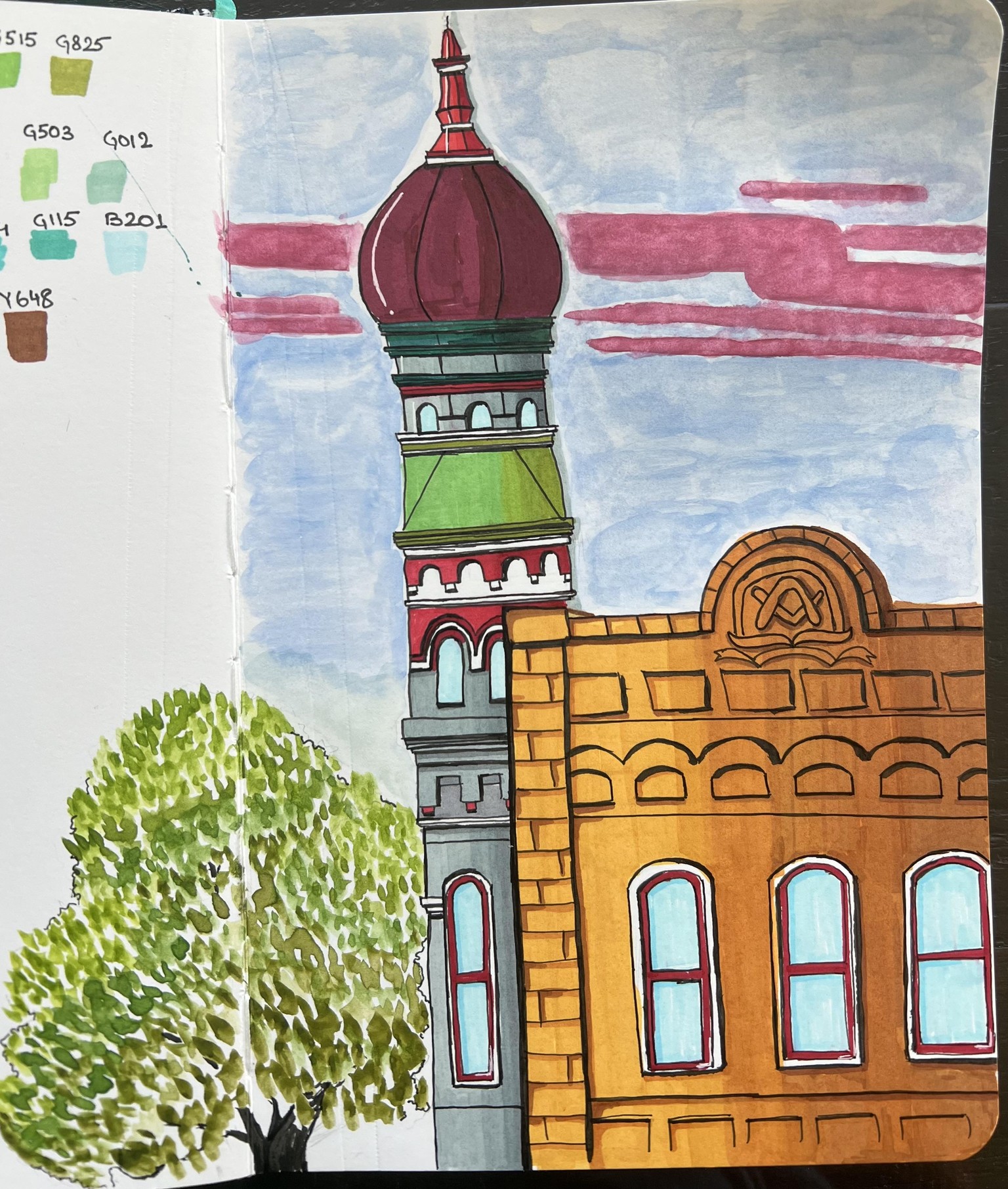 Urban Sketching - image 1 - student project