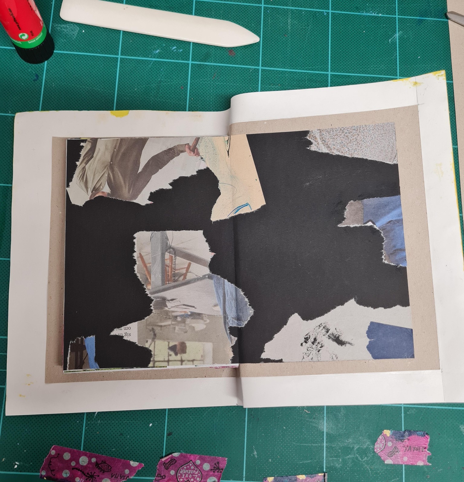 Mixed media collage Sketchbook June 2025 - image 3 - student project