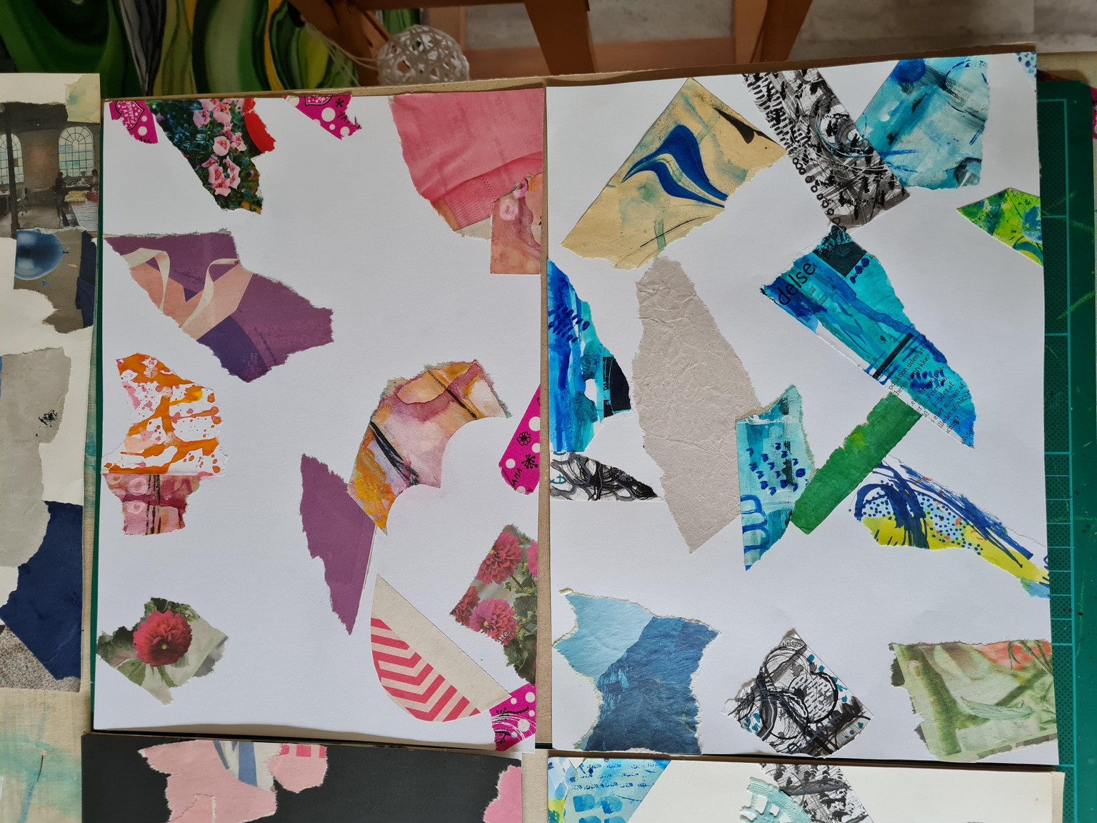 Mixed media collage Sketchbook June 2025 - image 1 - student project