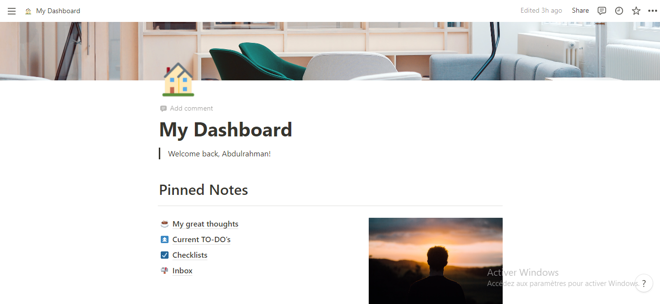 My dashboard and bullet journal - image 1 - student project