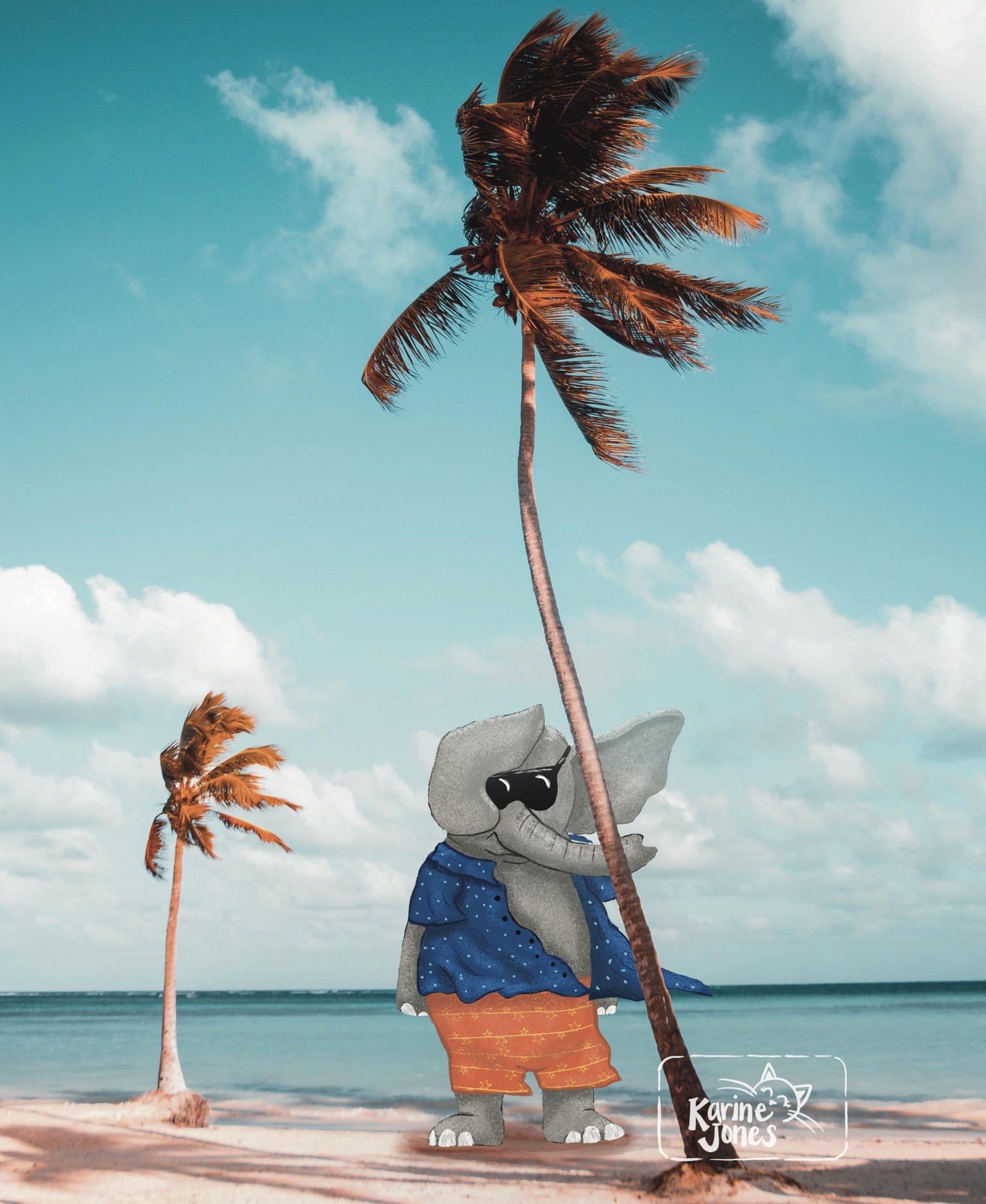 Windy Beach Scene - image 1 - student project