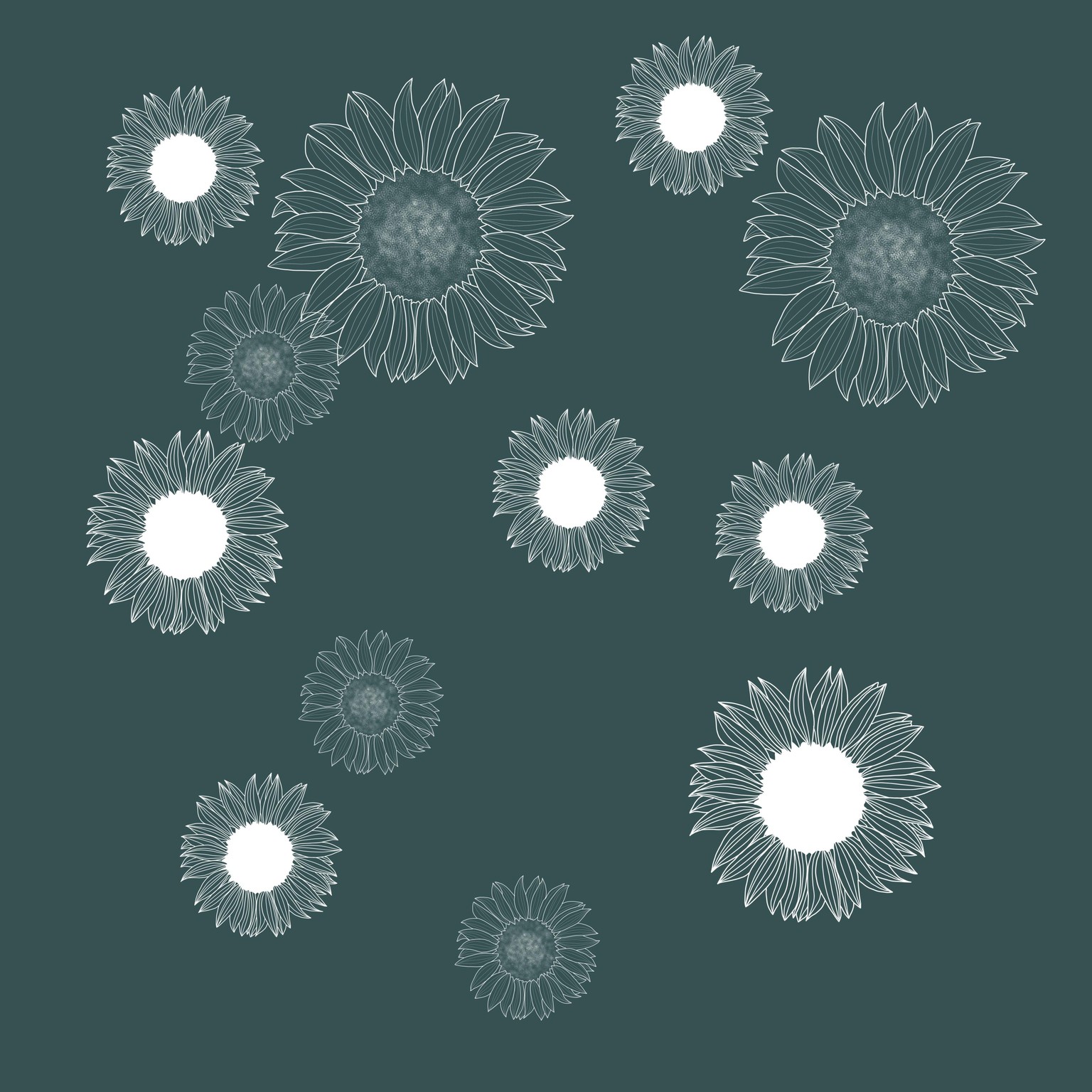 Sunflower stamps - image 1 - student project