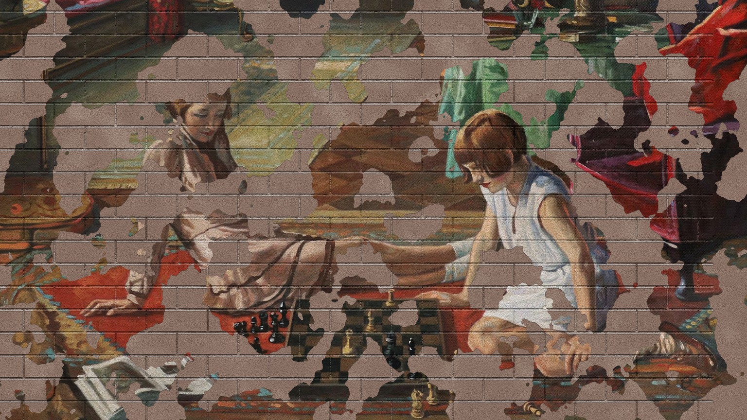 Worn Wall Paint Texturing - Chess - image 1 - student project
