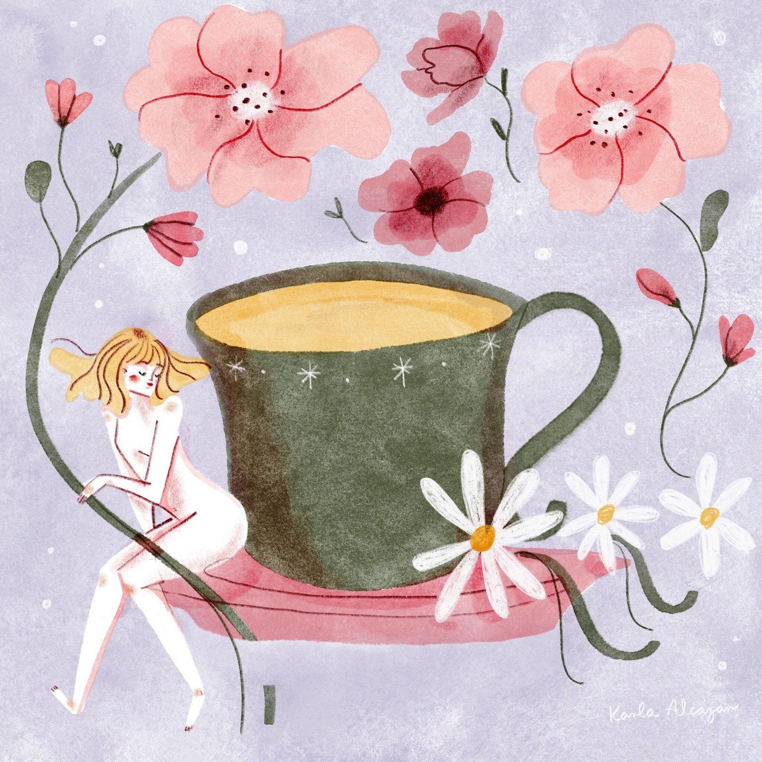 Flowers and chamomile tea - image 1 - student project