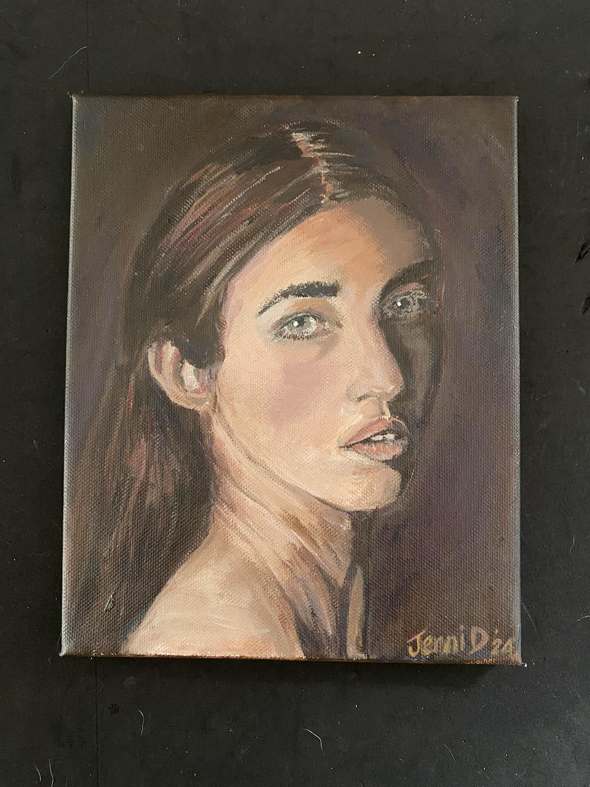 Acrylic portrait - image 1 - student project