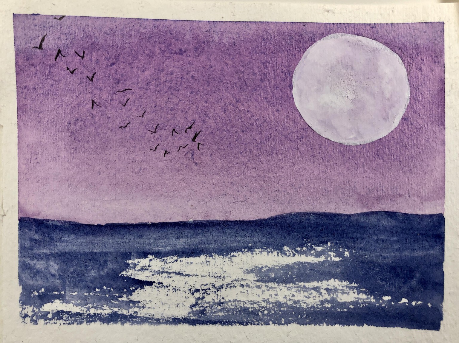 Sunsets with fly-away birds - image 3 - student project