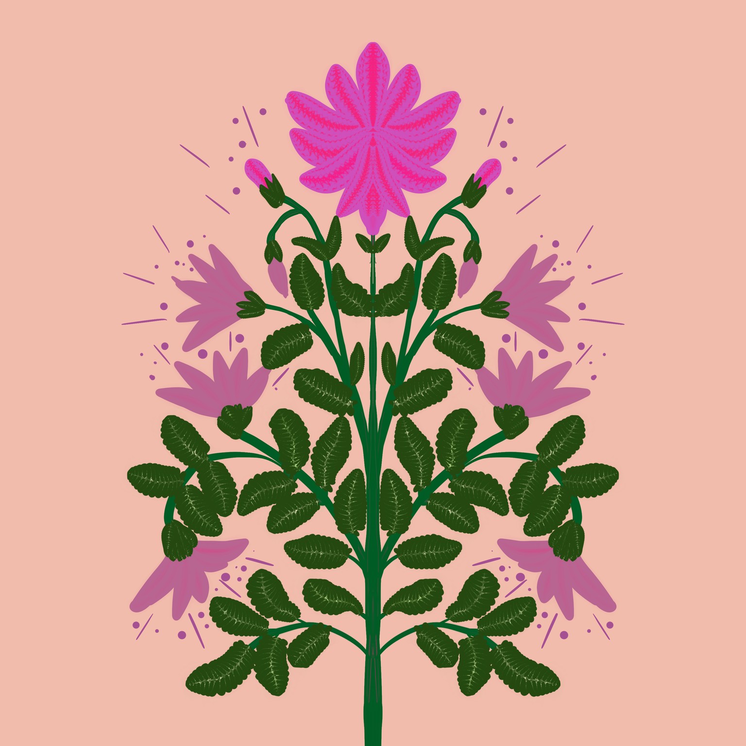 Flower and Leaf Explosion - image 2 - student project