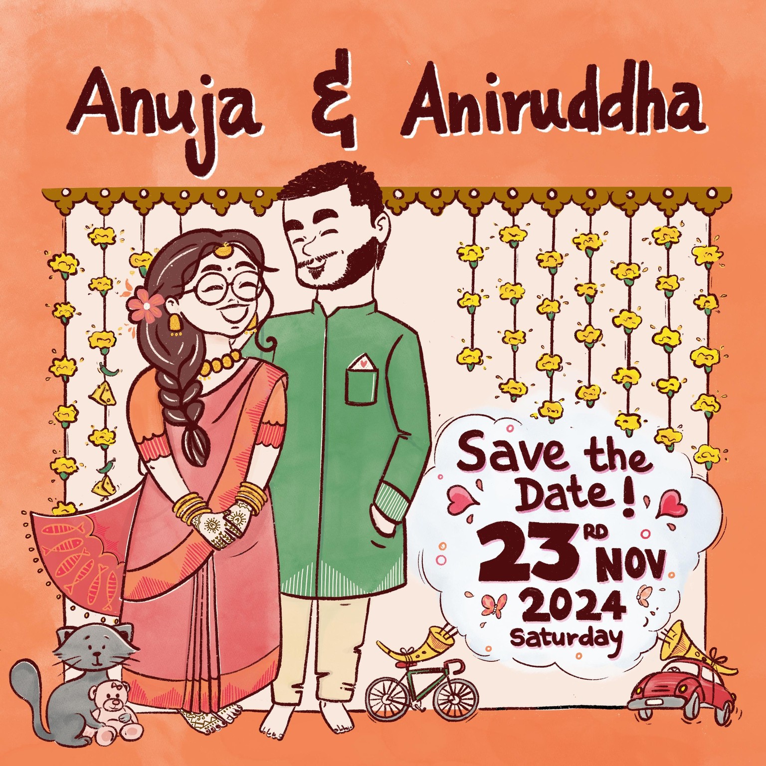 Save the date for Abuja and Aniruddha - image 1 - student project