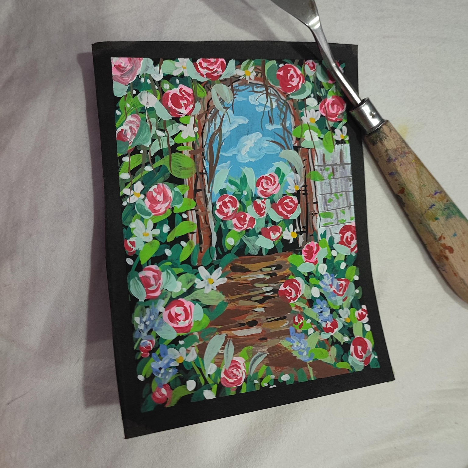 gouache meadow - image 1 - student project