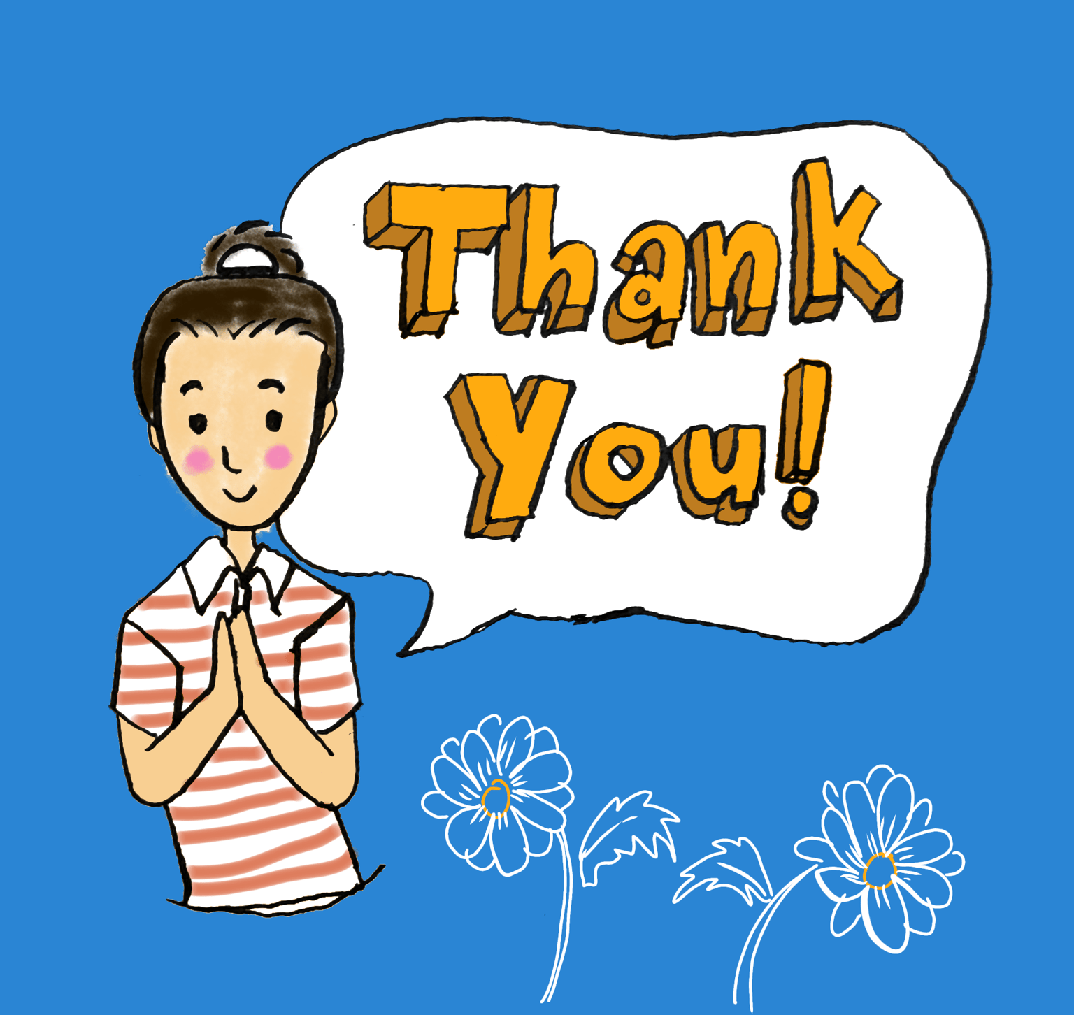 Thank you card - image 1 - student project
