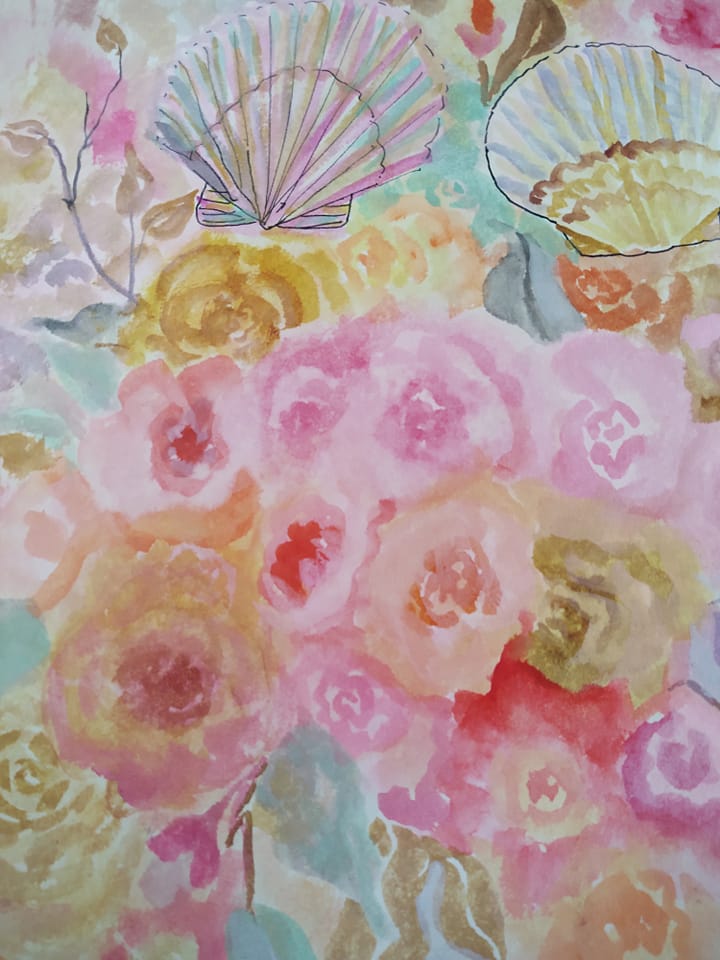 Relaxing watercolor painting - image 1 - student project