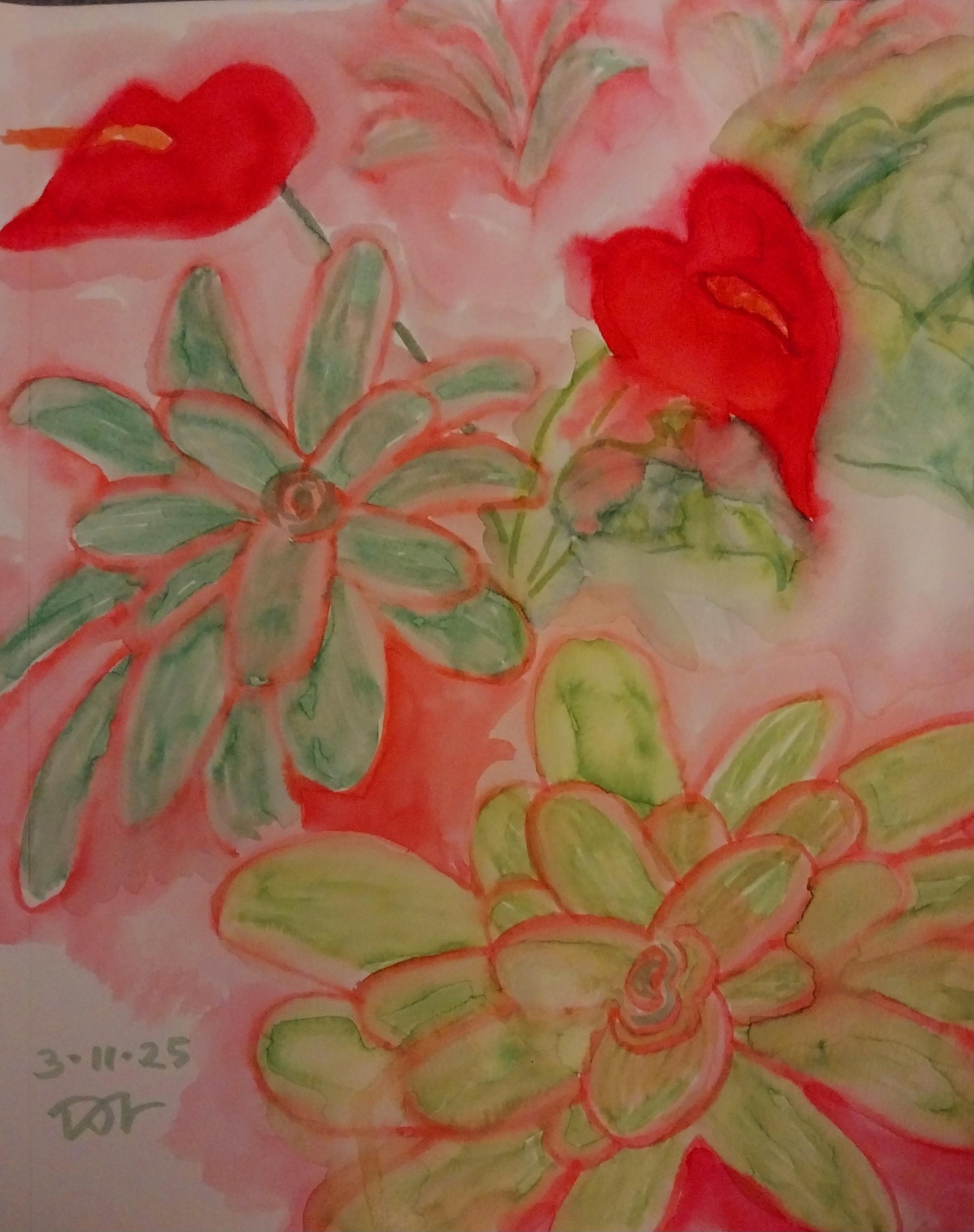 My Project: using watercolor markers & a brushpen. - image 6 - student project