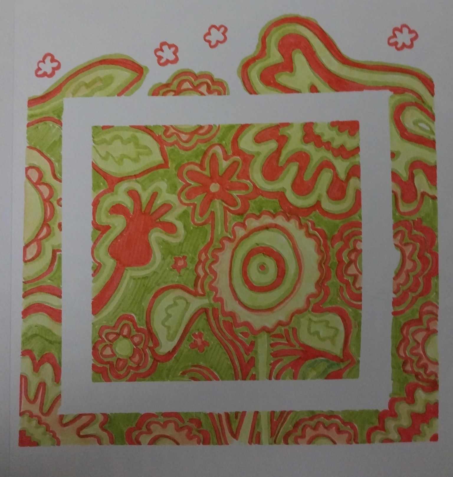 My Project: using watercolor markers & a brushpen. - image 5 - student project