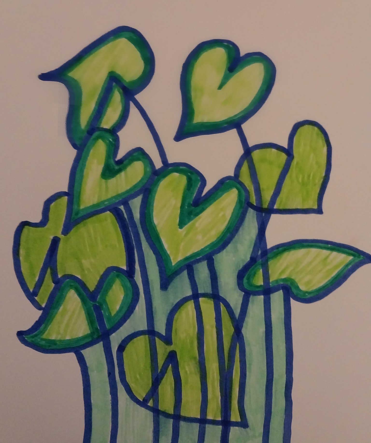 Making  bleeds with watercolor markers & watercolor brush - image 1 - student project