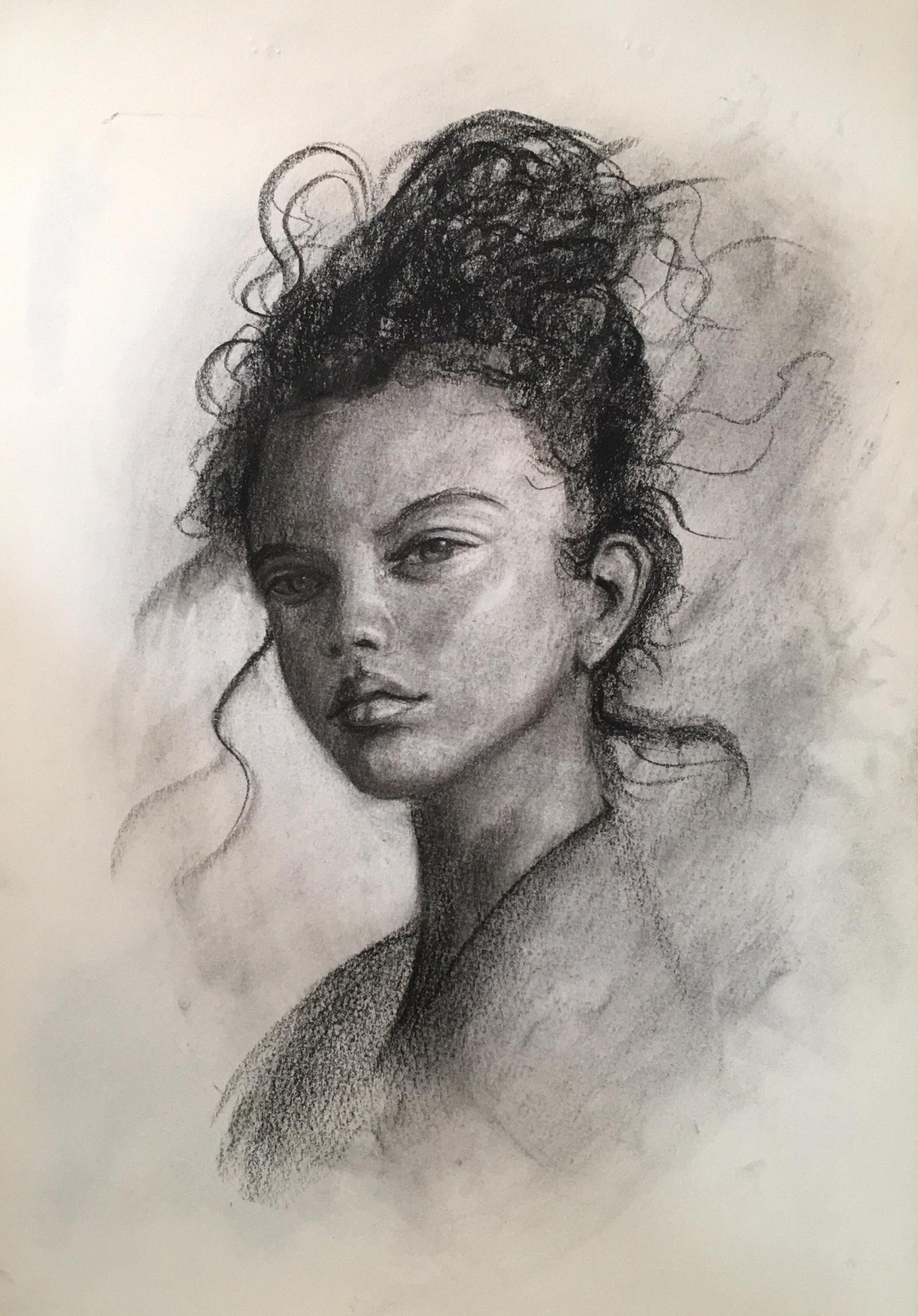 Charcoal Drawing Portraits x2 - image 1 - student project
