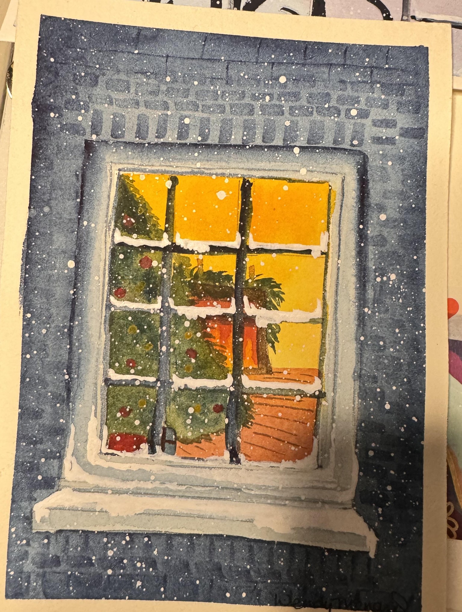 Holiday painting samples - image 2 - student project
