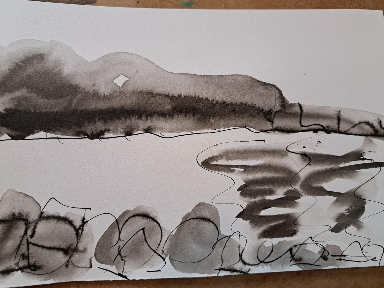 Inky landscapes - image 2 - student project
