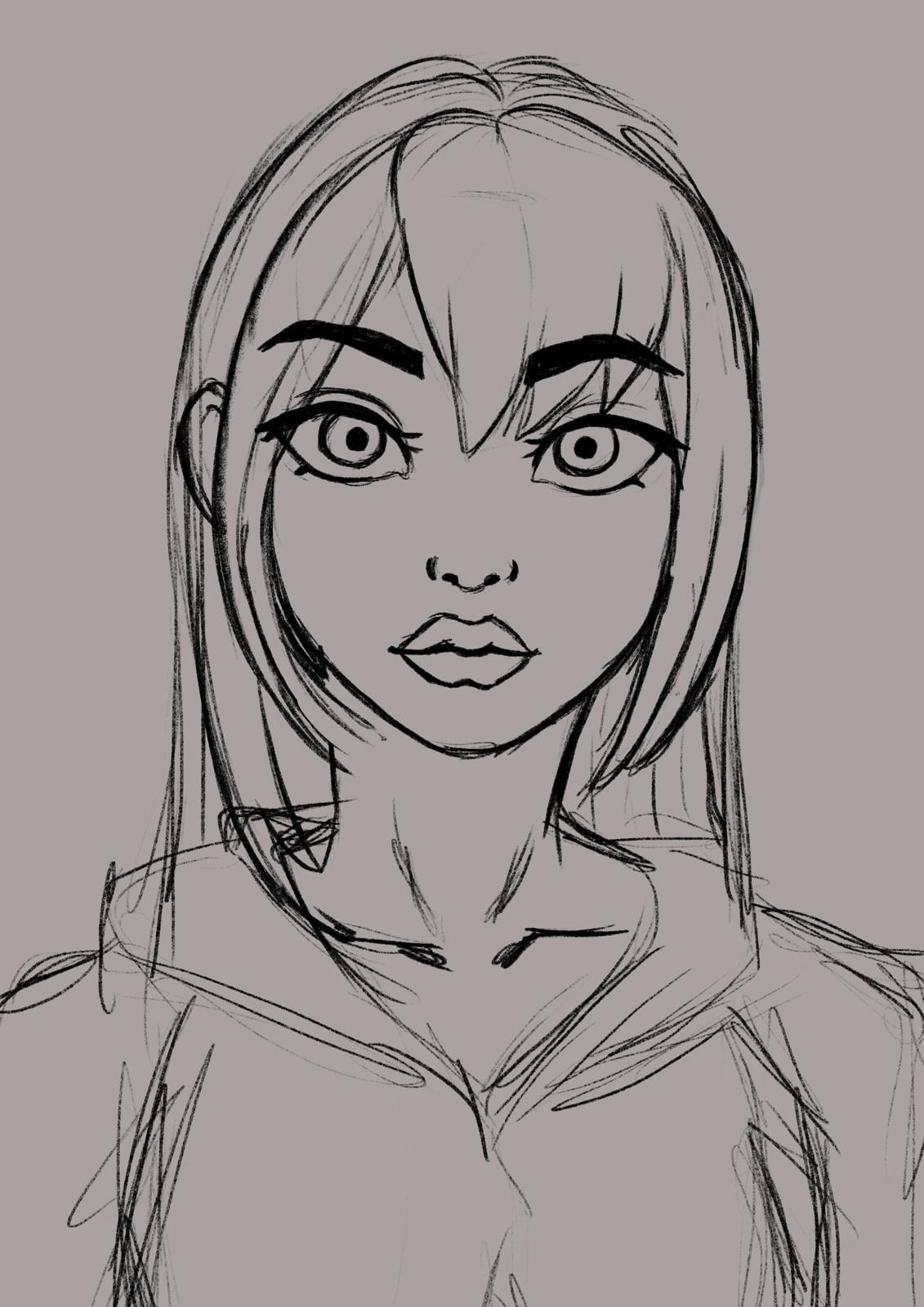Girl Drawing - image 1 - student project